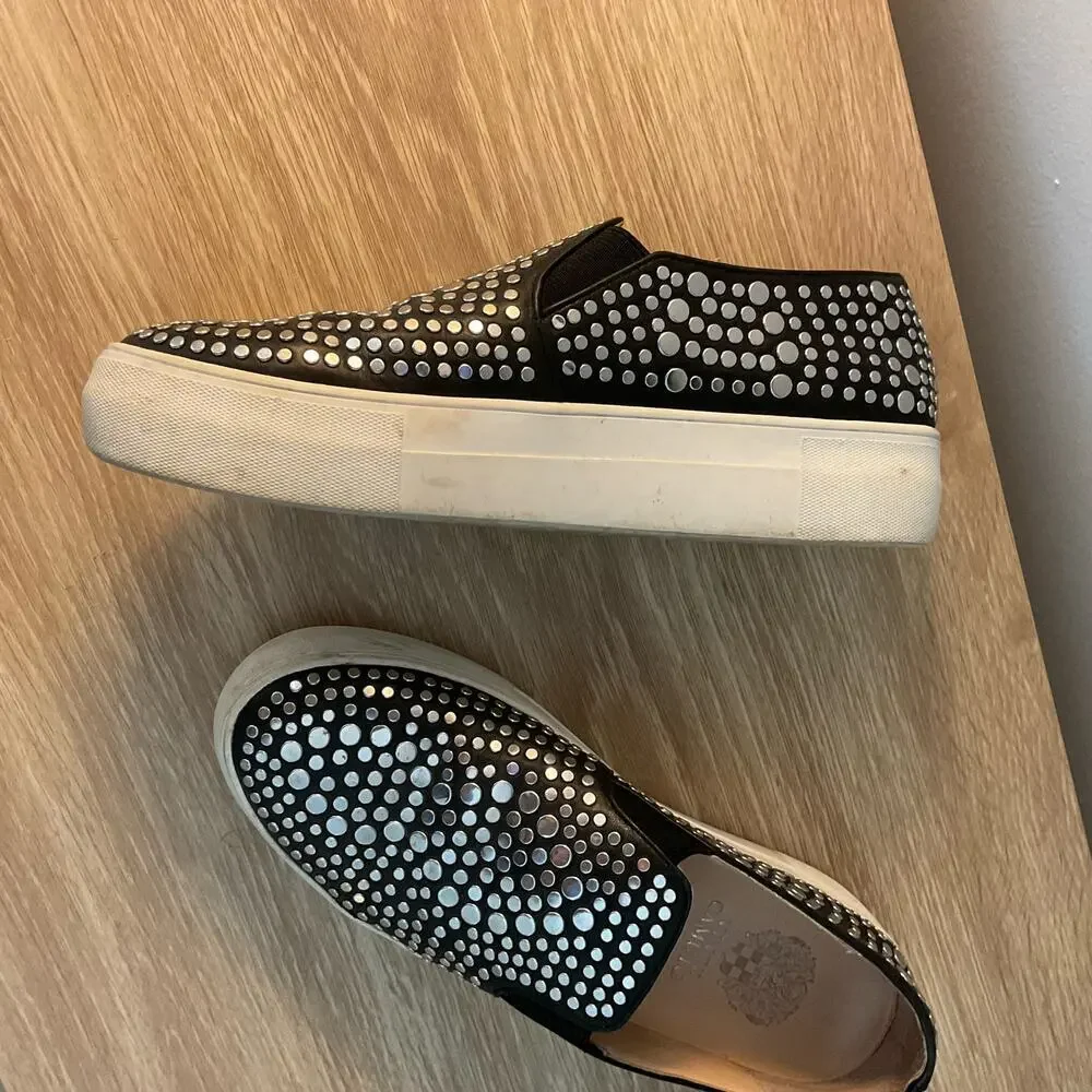 Vince Camuto‎ Kindra Studded Slip On Leather Shoes - Picture 10 of 10